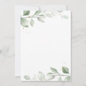 Baby Animals Flowers laten Baby shower uitnodigen Kaart (Achterkant)