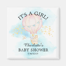 Baby Animals Hot Air Ballon Baby shower Favor