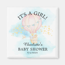 Baby Animals Hot Air Ballon Baby shower Favor Magneet