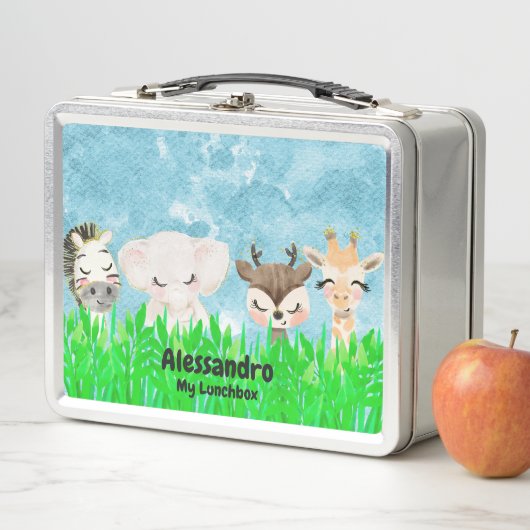 Baby Animals Metal Lunchbox (In situ)