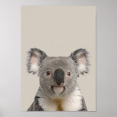 Baby Animals Nursery Poster - Koala (Voorkant)