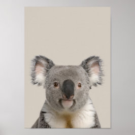 Baby Animals Nursery Poster - Koala