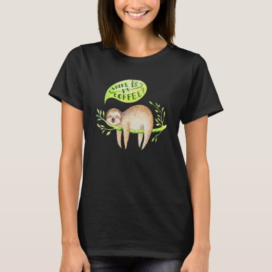 Baby animals sloth nursery t-shirt (Voorkant)