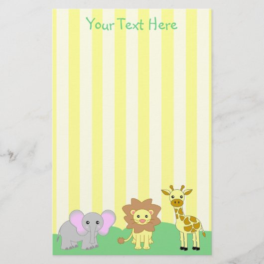 Baby Animals Stationery (TBA) Briefpapier (Voorkant)