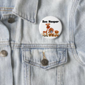 Baby Animals Zoo Keeper Tshirts en cadeautjes Ronde Button 5,7 Cm (In situ)