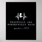 Baby Announcement Fearfully And Wonderfully Made,  Poster (Voorkant)