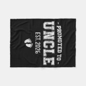 Baby Announcement For Uncle Promoted To Uncle 2026 Fleece Deken (Voorkant (Horizontaal))