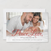 Baby Announcement Merry Christmas Photo  Feestdagenkaart (Voorkant)