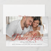 Baby Announcement Merry Christmas Photo  Feestdagenkaart (Voorkant / Achterkant)