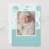 BABY ANNOUNCEMENT minimalistisch Abstract Aankondiging (Voorkant)