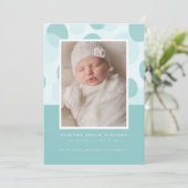 BABY ANNOUNCEMENT minimalistisch Abstract Aankondiging (Staand voorkant)