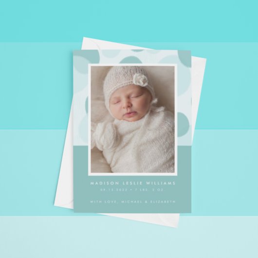 BABY ANNOUNCEMENT minimalistisch Abstract Aankondiging