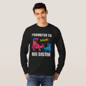 Baby Announcement Promoted To Sistersaurus  Big Si T-shirt (Voorkant volledig)