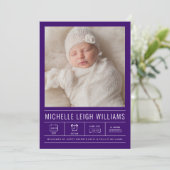 BABY ANNOUNCTIE Voeg je foto toe (Staand voorkant)