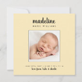 BABY ANNOUNCTIE Voeg je foto toe (Voorkant)