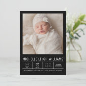 BABY ANNOUNCTIE Voeg je foto toe (Staand voorkant)