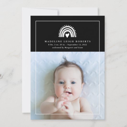 BABY ANNOUNCTIE Voeg je foto toe (Voorkant)