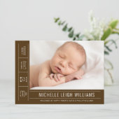 BABY ANNOUNCTIE Voeg je foto toe (Staand voorkant)