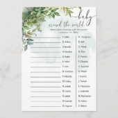 'Baby Around the World' baby shower spel Kaart (Voorkant)