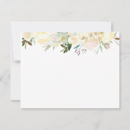 Baby Arrivaliserende voorspelling Elegant White Ro (Achterkant)