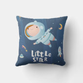 Baby Astronaut (meisje) Sweet Dreams Sierkussen (Achterkant)