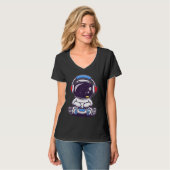 Baby Astronaut Playing Video Games T-shirt (Voorkant volledig)