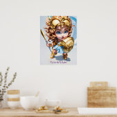 Baby Athena "Mijn wereld Mijn regels" Poster (Keuken)