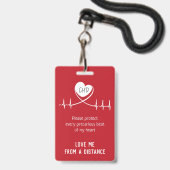 Baby Autostoel CHD Alarm Badge (Voorzijde met lanyard)