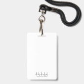 Baby Autostoel CHD Alarm Badge (Achterkant met lanyard)