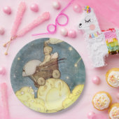 Baby avonturen met de maan papieren bordje (Feest)