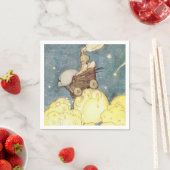 Baby-avonturen met het maanpapier servet (Insitu)