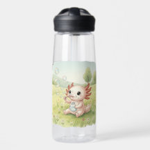 Baby Axolotl Blaast Bellen