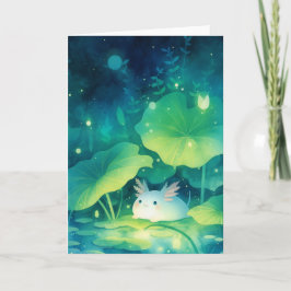 Baby Axolotl Bloem Vijver Kaart