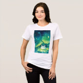 Baby Axolotl-bloemenvijver Tri-Blend Shirt (Voorkant volledig)