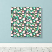 Baby Axolotl Canvas Afdruk (Insitu (Houten vloer))