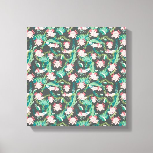 Baby Axolotl Canvas Afdruk (Voorkant)
