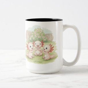 Baby Axolotl & Vrienden Tweekleurige Koffiemok