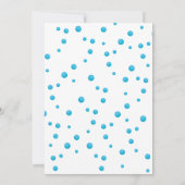 Baby Axolotl White Birthday Party Invitation Kaart (Achterkant)