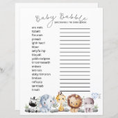 Baby Babble - Baby Themed Word Scramble (Voorkant / Achterkant)
