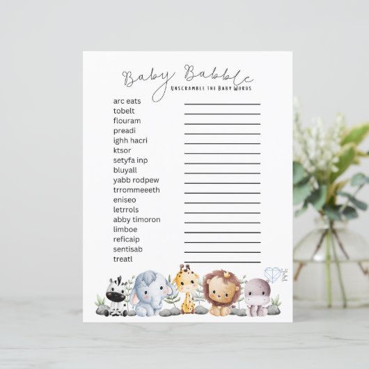 Baby Babble - Baby Themed Word Scramble (Staand voorkant)