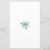 Baby Babble Greenery Baby shower (Achterkant)