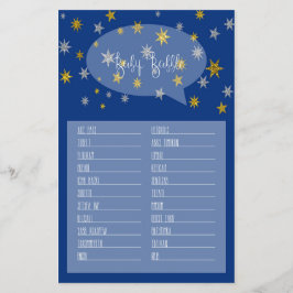 Baby Babble Little Star Baby shower game