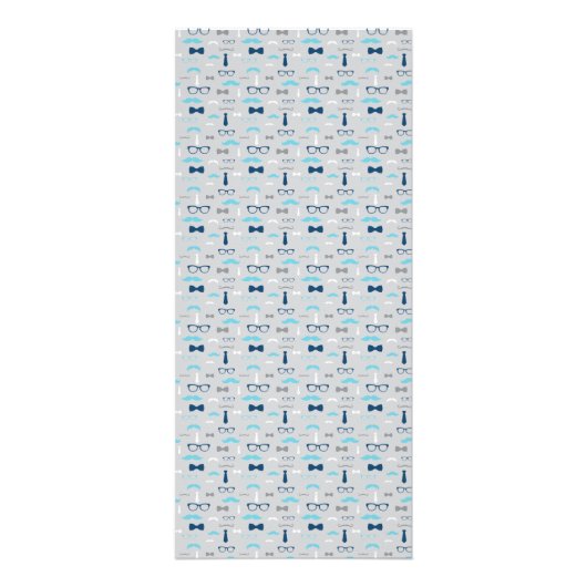 Baby Babble spel, Bow Stropdas Baby shower Reclamekaart (Achterkant)