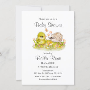 Baby Baby Baby Baby Shower Invitations Kaart