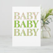 Baby, Baby, Baby Kaart (Staand voorkant)