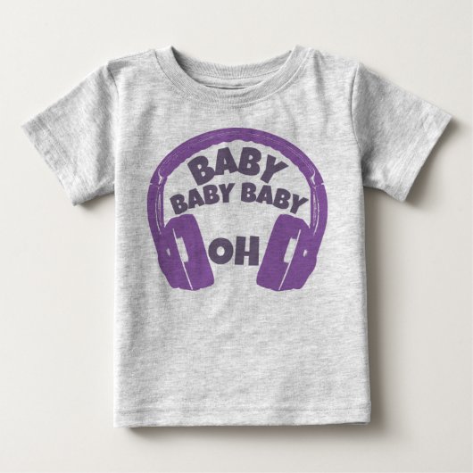 Baby Baby Baby Oh hoofdtelefoon T-Shirt (Voorkant)