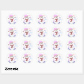 Baby, Baby, Baby Ronde Sticker (Vel)