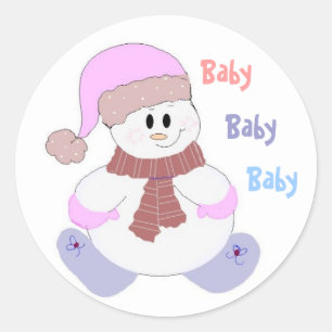 Baby, Baby, Baby Ronde Sticker
