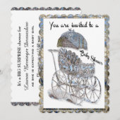 Baby Baby Baby shower Kaart (Voorkant / Achterkant)