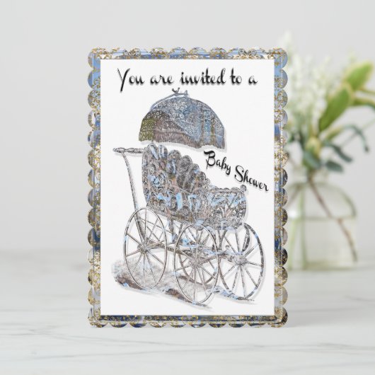 Baby Baby Baby shower Kaart (Staand voorkant)